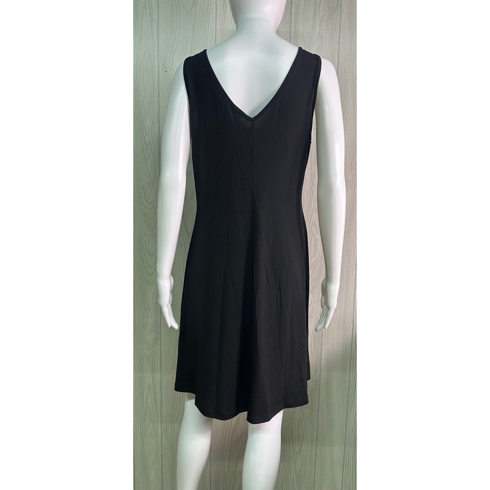 Shiela Rose L‎ Black V Neck Sleeveless A-Line Dress Nadine West Style 82888 - Picture 2 of 5